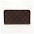 Louis Vuitton Monogram Porte Monnaie Zip Long Wallet Marrom - vista 2