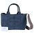 Prada Canapa Triangle Logo 2-Way Tote Bag/Shoulder Bag Blue