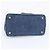 Prada Canapa Triangle Logo 2-Way Tote Bag/Shoulder Bag Blue - view 6