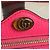 Bolsa de Ombro em Couro Gucci GG Sherry Line Rosa - vista 8