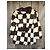 Autre Marque Cappotto vintage in pelliccia di coniglio a scacchi Marrone Bianco - vista 6