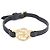 Miu Miu Armband mit Anhänger aus schwarzem Leder