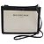 Balenciaga Navy Pochette Schultertasche aus Leder und Canvas Schwarz Roh