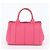 Prada Canapa Handbag/Tote Bag Pink - view 3