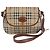 Sac bandoulière en cuir Burberry Nova Check Beige