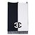 Chanel Bicolor Kaschmir-Schal/Stola Schwarz Weiß - Ansicht 2