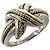 Autre Marque Anel Tiffany Vintage Signature Band Prata Dourado