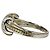 Autre Marque Anel Tiffany Vintage Signature Band Prata Dourado - vista 4