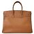 Hermès Bolsa de mão Hermes Birkin 35 em couro Courchevel Marrom - vista 3
