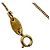 CHANEL Vintage Coco Mark Motiv Halskette Golden - Ansicht 3