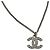 Colar CHANEL Coco Mark em metal e strass Prata - vista 4