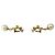 Chanel Vintage Coco Mark Gold Clip Earrings Golden - view 3