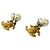 Chanel Vintage Coco Mark Gold Clip Earrings Golden - view 6
