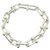 Autre Marque Bracciale a maglie grandi con charm Tiffany HardWear Argento