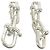 Autre Marque Bracciale a maglie grandi con charm Tiffany HardWear Argento - vista 4