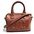 Céline Bolso de hombro 2-Way Boston Small Celine Cuir Triomphe Castaño