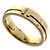Autre Marque Bague Tiffany 18K Yellow Gold T Two Wide Band Ring