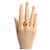 Autre Marque Bague Tiffany 18K Yellow Gold T Two Wide Band Ring - vue 7