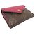 Louis Vuitton Portefeuille Zoe Women's Tri-fold Wallet Castaño - vista 3
