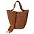 Loewe Mini Slit Bag Brown Raffia and Leather