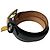 Fendi FF Logo Buckle Leather Belt Brown Black - view 3