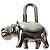 Hermès Hermes Cadena Cabas 2005 Limited Edition Keychain Charm Argento