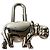 Hermès Hermes Cadena Cabas 2005 Limited Edition Keychain Charm Argento - vista 2