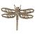 Christian Dior Ring mit Libellen-Motiv Golden