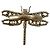Christian Dior Ring mit Libellen-Motiv Golden - Ansicht 2