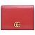 Portafoglio bi-fold Gucci GG Marmont da donna Rosso
