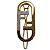 Fendi Gold Strass-Brosche Golden - Ansicht 2