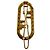 Fendi Gold Strass-Brosche Golden - Ansicht 3