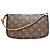 Louis Vuitton Pochette Accessoires Pouch Braun