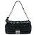 Borsa a tracolla Dior New Lock in vernice nera Cannage Nero