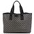 Gucci GG Denim Tote in Grau Braun Anthrazitgrau