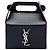 Autre Marque Bolsa de mão Saint Laurent Take Away Box em couro monograma preto