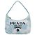 Bolso de hombro Prada Re Edition 2000 Mini de drill bordado azul Azul claro