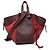 Bolsa Hammock LOEWE Pequena Bicolor em Pele de Bezerro Vermelha Marrom Vermelho