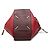Bolsa Hammock LOEWE Pequena Bicolor em Pele de Bezerro Vermelha Marrom Vermelho - vista 3