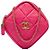Chanel Pink CC gesteppte Lammleder Diamond Clutch mit Kette