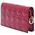 Clutch convertibile con catena Lady Dior in vernice rossa Cannage di Dior Rosso - vista 2