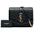 Autre Marque Borsa Saint Laurent Sulpice Small in nappa monogram chevron verde Verde scuro - vista 7