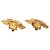 Boucles d'oreilles clips Chanel Gold CC plaquées or motif fleur Doré - vue 10
