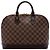 Louis Vuitton Brown Damier Ebene Alma PM Marrom