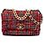 Chanel Red Medium Tweed 19 Flap Vermelho