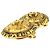 Brincos de pressão redondos Chanel Gold CC com logótipo banhado a ouro Dourado - vista 8