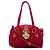 Borsa Satchel Miu Miu in vimine e rattan rosso