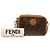 Borsa Camera Fendi Century FF 1974 in tessuto vitello glassato marrone - vista 7