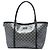 Bolsa Gucci Gray Medium GG Crystal Joy Tote Marrom