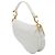 Borsa Saddle Dior Mini in tela ricamata Oblique bianca Bianco - vista 2